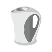 Electric Kettle Flat Greyscale Icon vector