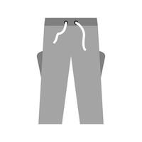 pantalones icono plano en escala de grises vector