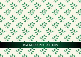 Nature seamless stylized green leaf pattern background vector