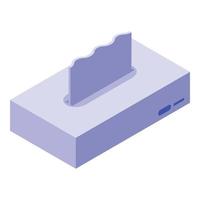 Dry wipes pack icon, isometric style vector