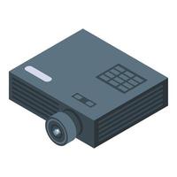 icono de proyector, estilo isométrico vector