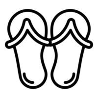 Footgear sandals icon, outline style vector