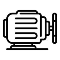 Car engine icon, outline style vector