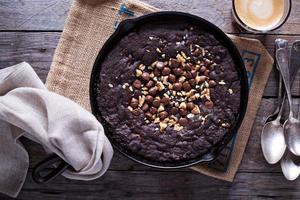 Chocolate skillet cookie photo