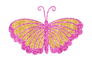 Glitter Butterfly Clipart PNG, Butterfly PNG