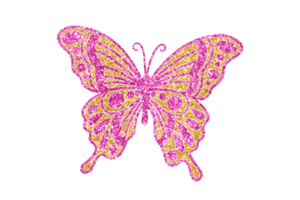 Glitter Butterfly Clipart PNG, Butterfly PNG