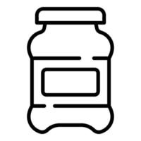 Chocolate milk paste icon, outline style vector