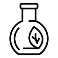 Flask innovation icon, outline style vector