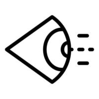 Eye sense icon, outline style vector