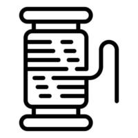 Spool icon, outline style vector