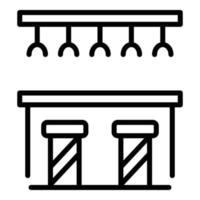 Bar counter icon, outline style vector