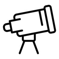 Career telescope icon, outline style vector