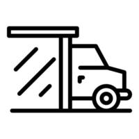 Buying vehicle icon, outline style vector