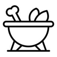 Protein food icon, outline style vector