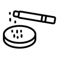 Club smoking icon, outline style vector