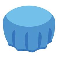 Swimming cap icon, isometric style vector