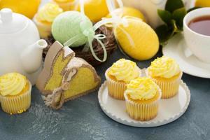 Lemon cupcakes for Easter photo