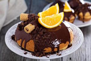 Chocolate orange marble cake photo