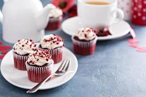 Red velvet cupcakes for Valentines day photo