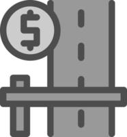 Toll Road Vector Icon Design