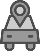 Car Location Vector Icon Design