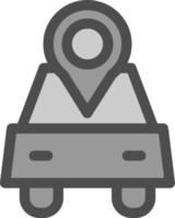 Car Location Vector Icon Design