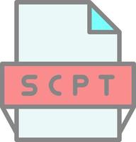 Scpt File Format Icon vector