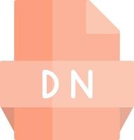 Dn File Format Icon vector