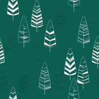 Seamless pattern with Christmas trees vector