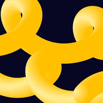 3d abstract colorful twisted liquid shapes. Creative design elements vector