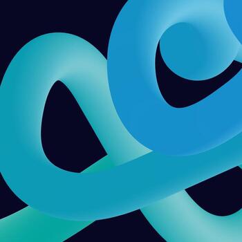 3d abstract colorful twisted liquid shapes. Creative design elements vector