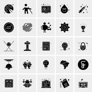 25 iconos de negocios universales vector ilustración de icono creativo para usar en proyectos relacionados con la web y dispositivos móviles