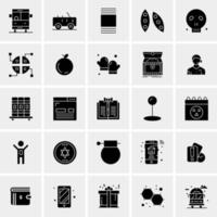 25 iconos de negocios universales vector ilustración de icono creativo para usar en proyectos relacionados con la web y dispositivos móviles