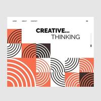 Website Geometric Design for Your Business vector