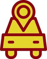 Car Location Vector Icon Design