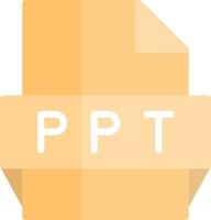 Ppt File Format Icon vector