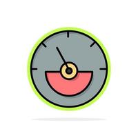 Ampere Ampere Meter Electrical Energy Abstract Circle Background Flat color Icon vector