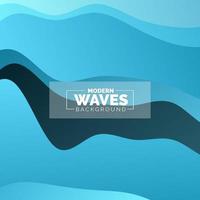 wave vector abstract background flat design stock illustration