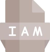 Iam File Format Icon vector