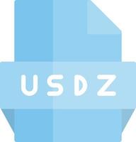 Usdz File Format Icon vector