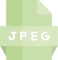 Jpeg File Format Icon vector