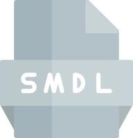 icono de formato de archivo smdl vector