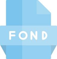 Fond File Format Icon vector