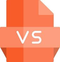 Vs File Format Icon vector