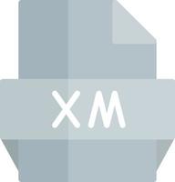 Xm File Format Icon vector