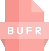 Bufr File Format Icon vector