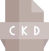 icono de formato de archivo ckd vector