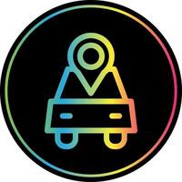 Car Location Vector Icon Design