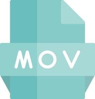 Mov File Format Icon vector