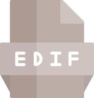 Edif File Format Icon vector